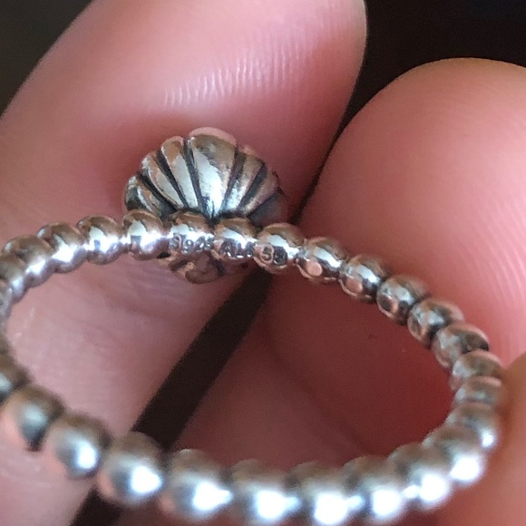 Pandora Blue Gemstone Rhinestone Ring US 8.5 - Picture 4 of 5